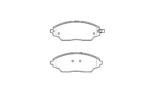 KAVO PARTS Комплект тормозных колодок, дисковый тормоз KBP-1021
